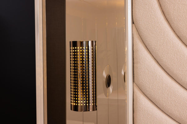 Set Camera Da Letto Panamera: Armadio 6 Ante, Comò, Comodini, Letti 160/180 Cm, Design Elegante e Spazioso