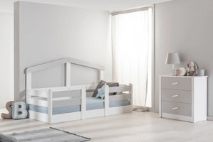 Letto Montessori White House senza Tetto 90x200 cm