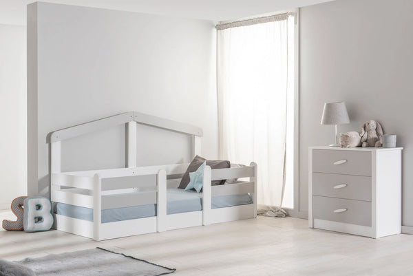 Letto Montessori White House senza Tetto 90x200 cm