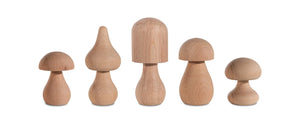 Set Funghi in Legno Woodba