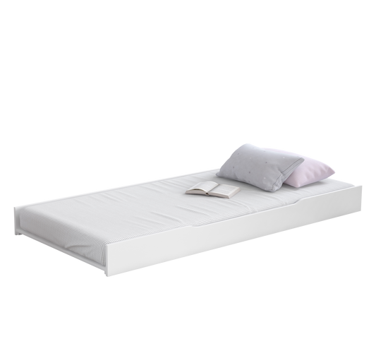 Letto daybed estraibile bianco (90x200 Cm)