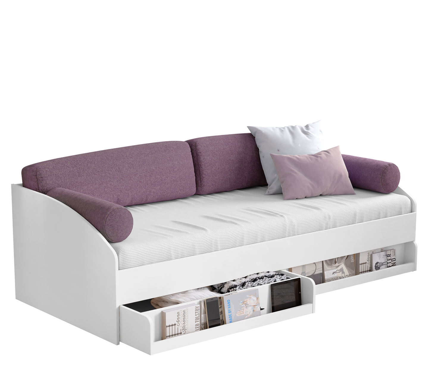 Cassetto Daybed Bianco