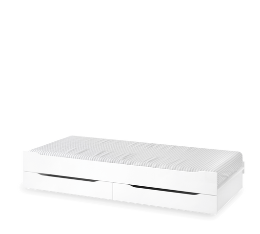 Letto Estraibile Con Cassetto Studio Bianco