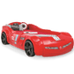 Turbo Max Auto letto macchina per bambini (Rosso) (90x195 Cm)