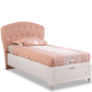 Letto Romantic Testata In Tessuto Con Rete (100x200 Cm)
