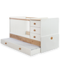 Lettino trasformabile Natura Baby SL (con letto per genitori) (80x180 Cm)