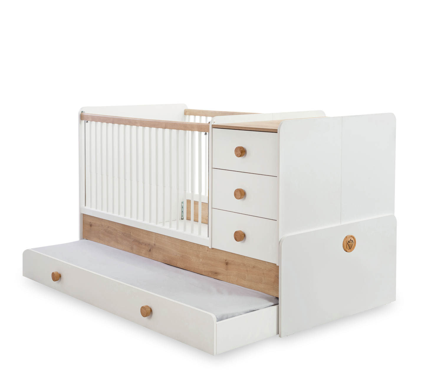 Lettino Trasformabile Natura Baby con letto per genitori