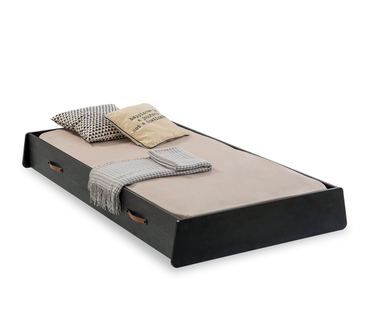 Letto Estraibile in Dark Metal (90x190 Cm)
