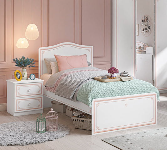 Letto Selena Rosa (120x200 Cm)