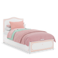 Letto Selena Rosa Con Base (100x200 Cm)