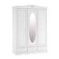Armadio Rustico Bianco 3 Ante