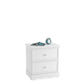 Comodino bianco rustico