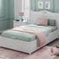 Letto Rustico Bianco Con Rete (120x200 Cm)