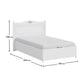 Letto Rustico Bianco Con Rete (120x200 Cm)