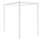 Palo a baldacchino bianco rustico (100x200 Cm)