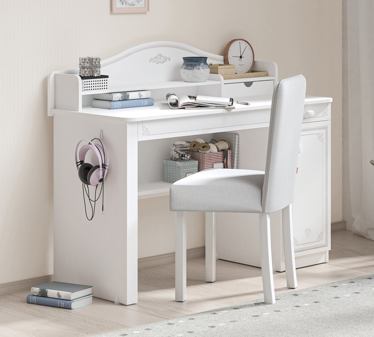 Unità di studio Selena Grey Line (grigio)
