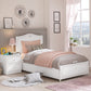 Letto Selena Grey (Grigio) Con Rete (100x200 Cm)