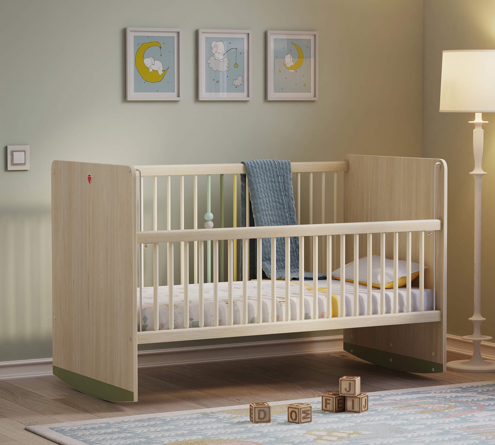 Lettino per Bebè Montessori Natural Lift (70x140 Cm) – Donne's Home