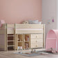 Letto medio alto Montessori Natural
