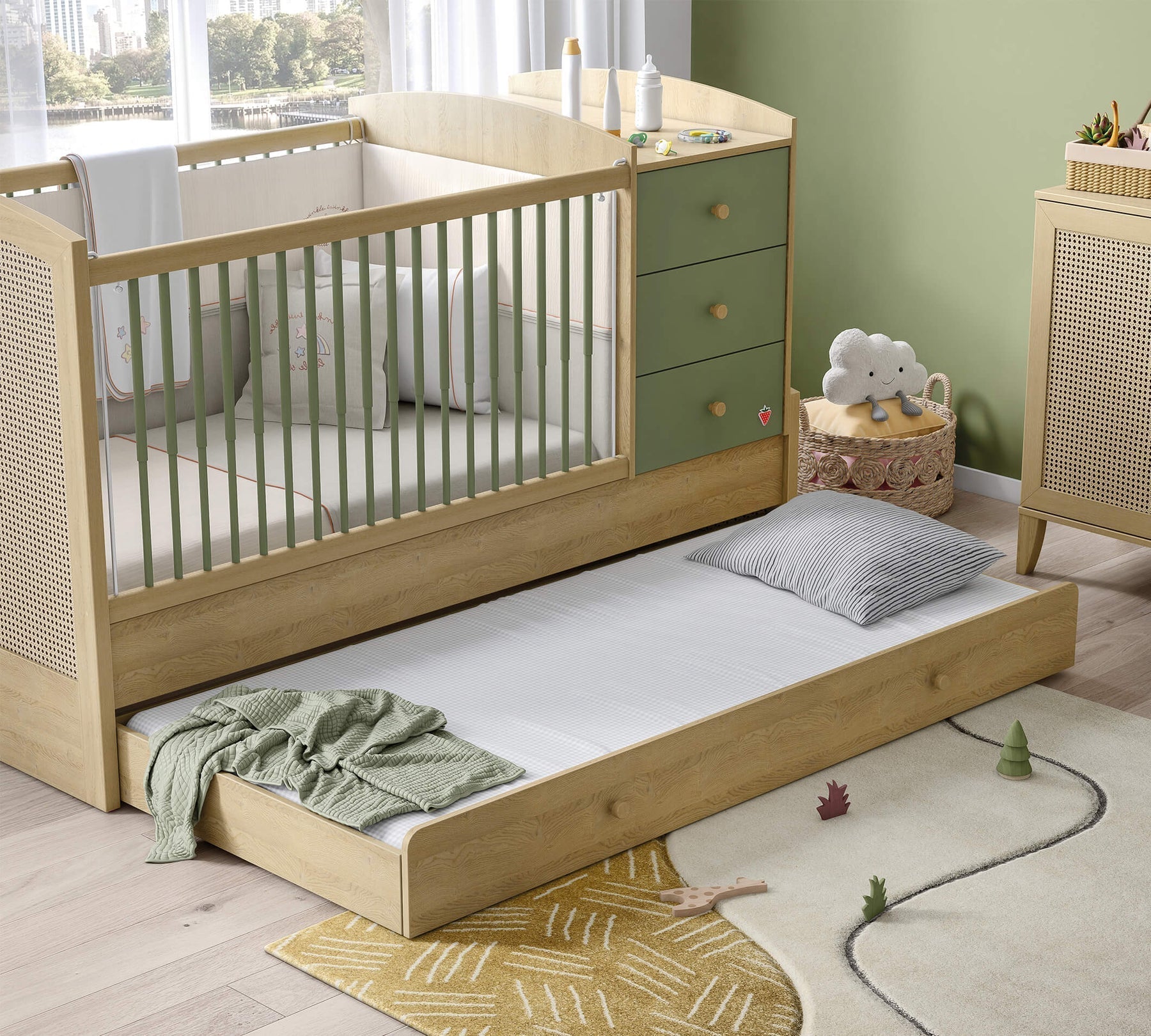 Lettino trasformabile Loof Baby per bebè (80x180 Cm) - Donne’s Home