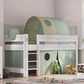 Tenda da gioco per letto medio alta Montessori (verde)