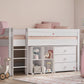 Tenda da gioco per letto medio alta Montessori (rosa)