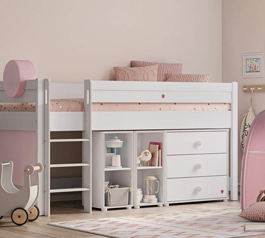 Tenda da gioco per letto medio alta Montessori (rosa)