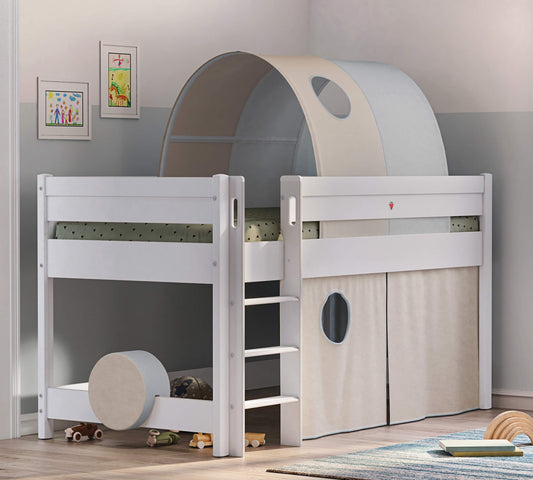 Tenda da gioco per letto medio alta Montessori (crema)