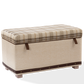 Storage Ottoman Plaid