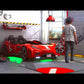 Gts Autoletto macchina per bambini - (Rosso) (99x191 Cm)